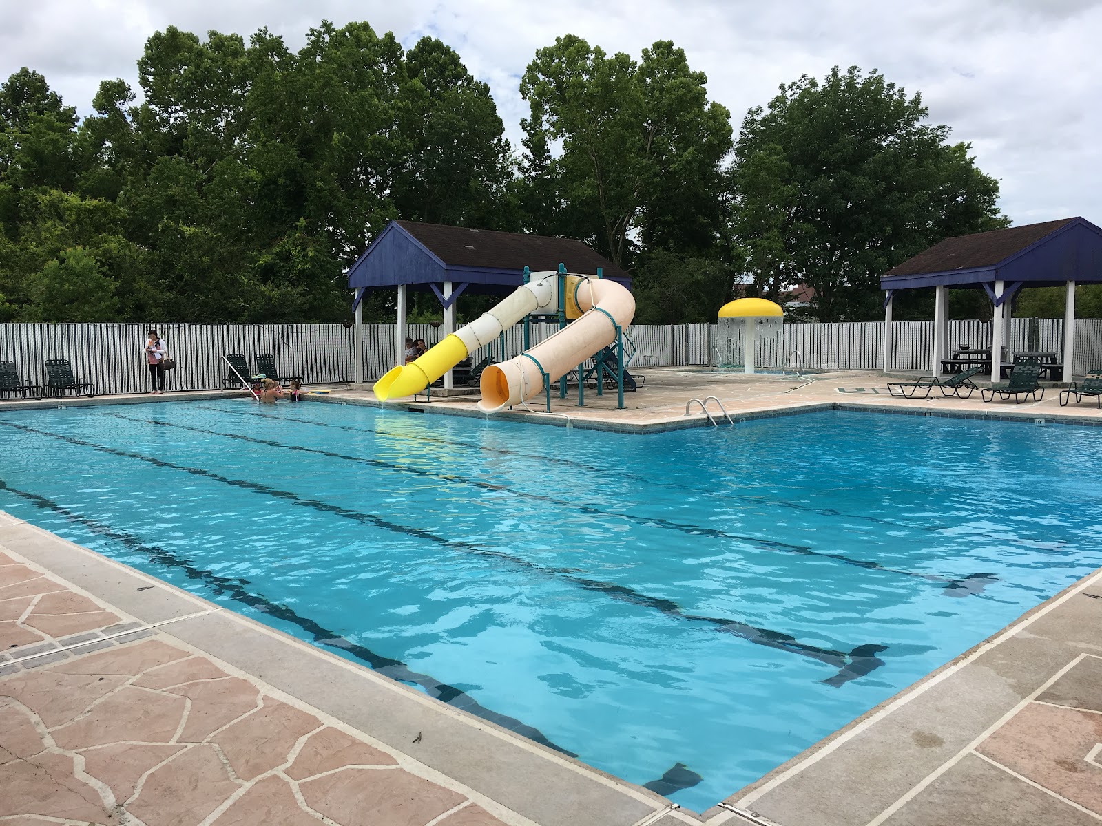 Pool & Water Slide at Calloway's Health & Fitness